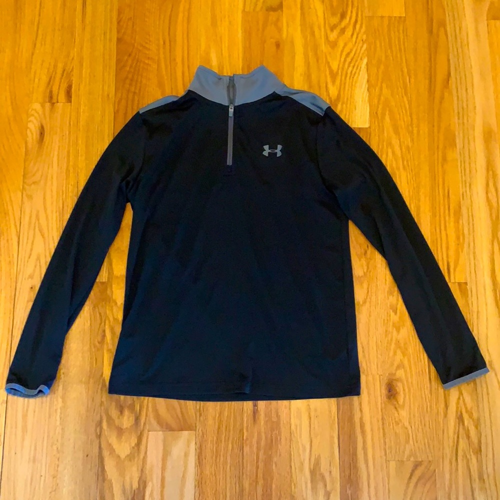 Boy’s long sleeve half zip Under Armour shirt